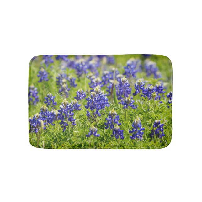 Alfombrilla De Baño Texas Bluebonnets Flowers Bath Mat (Anverso)