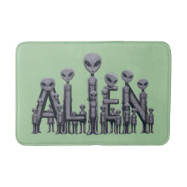 Alfombrilla De Baño Texto alienígena