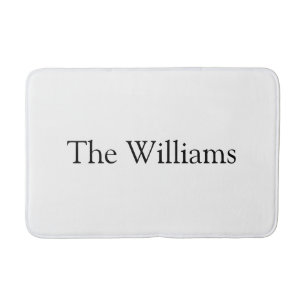 Alfombrilla De Baño Texto de apellido de la pareja de personalizar Nom