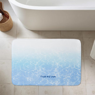 Alfombrilla De Baño Texto del personalizado Reflexiones de agua