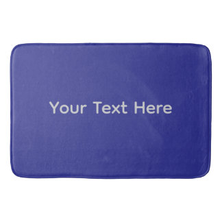 Alfombrilla De Baño Texto personalizado azul marino | Bienvenida perso