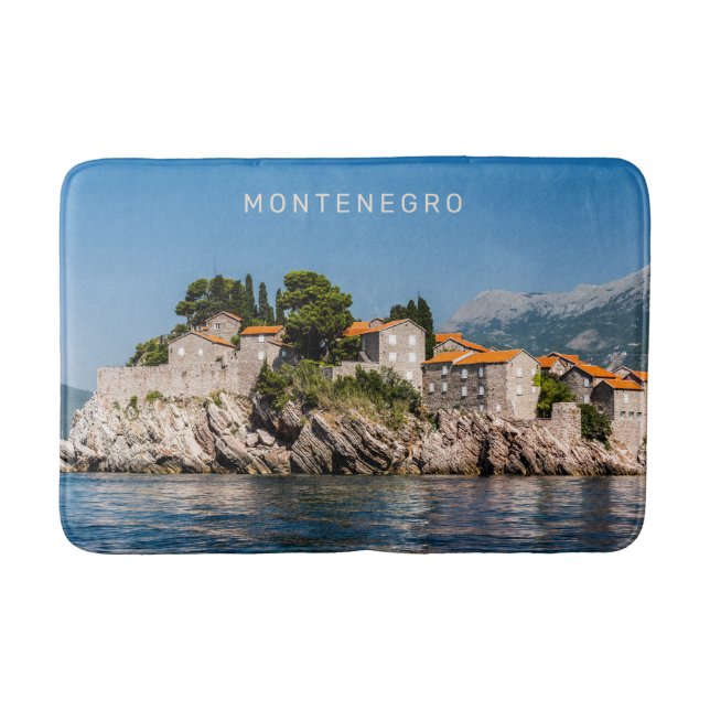 Alfombrilla De Baño Texto personalizado Montenegro (Anverso)
