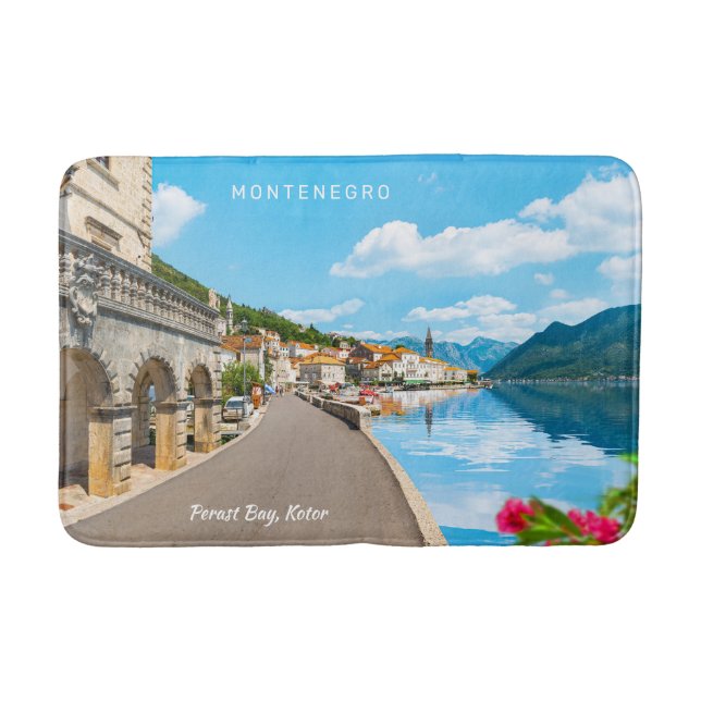 Alfombrilla De Baño Texto personalizado Montenegro (Anverso)