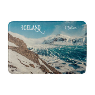 Alfombrilla De Baño Texto personalizado Solheimajokull, Islandia