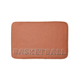 Alfombrilla De Baño Texto y textura del baloncesto