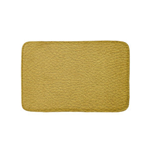 Alfombrilla De Baño Textura de cuero amarillo Seamless Closeup
