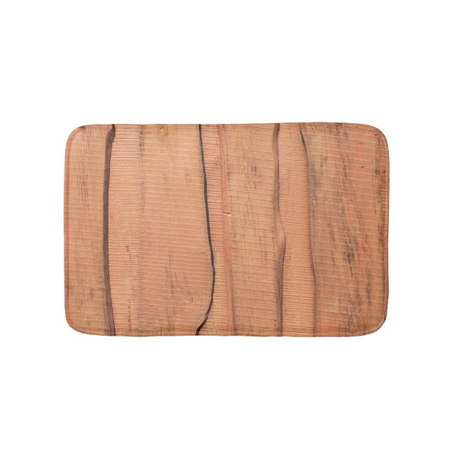 Alfombrilla De Baño Textura de madera (Anverso)