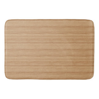Alfombrilla De Baño Textura de madera cálida con flujo natural