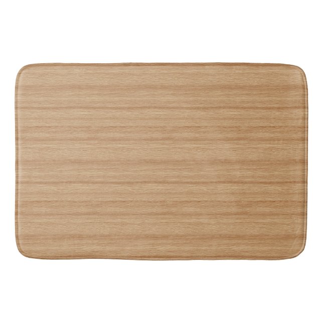 Alfombrilla De Baño Textura de madera cálida con flujo natural (Anverso)