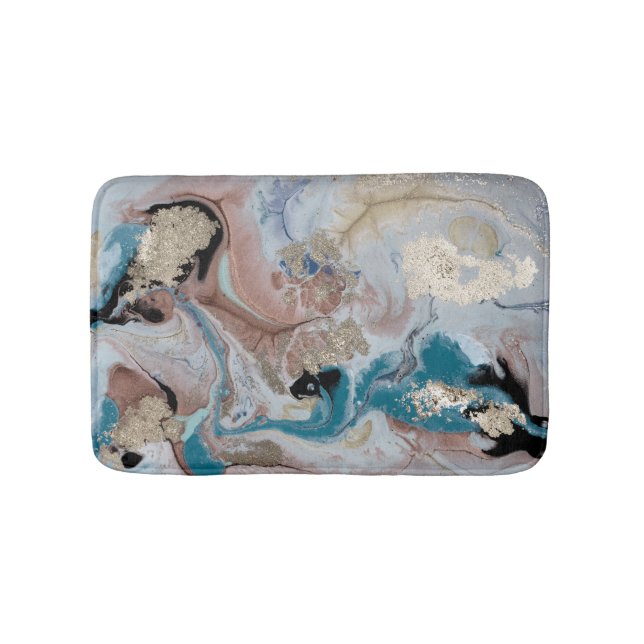 Alfombrilla De Baño Textura de mármol de oro de Guay (Anverso)