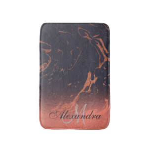 Alfombrilla De Baño Textura de mármol Rosa