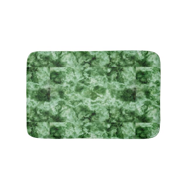 Alfombrilla De Baño Textura de mármol verde (Anverso)