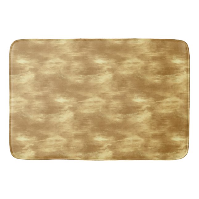 Alfombrilla De Baño Textura de oro cepillado abstracto (Anverso)