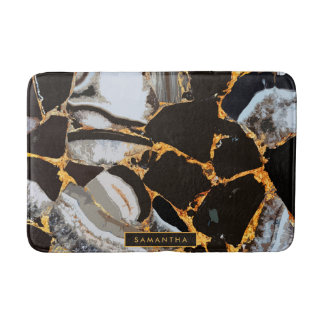 Alfombrilla De Baño Textura de resumen de mármol