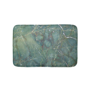 Alfombrilla De Baño Textura detallada del Mármol verde malaquita