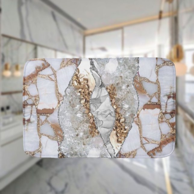 Alfombrilla De Baño Textura Líquida Elegante De Lujo De Oro (Subido por el creador)