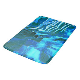 Alfombrilla De Baño Textura metálica abstracta de mosaico de cielo tra