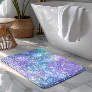 Alfombrilla De Baño Textura Purpurina colorida moderna