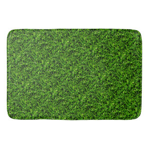 Alfombrilla De Baño Textura realista de foto de hierba divertida verde