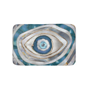 Alfombrilla De Baño Texturas y oro del ojo del mal