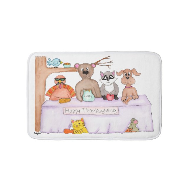 Alfombrilla De Baño Thanksgiving - Where is the Turkey? (Anverso)