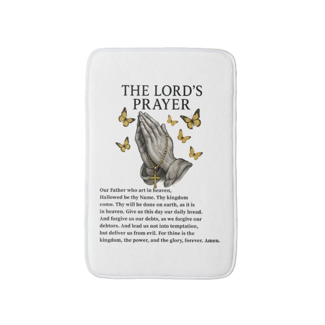Alfombrilla De Baño The Lord's Prayer (Frente vertical)