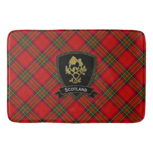 Alfombrilla De Baño Thistle Tartán, Rosa de Escocia