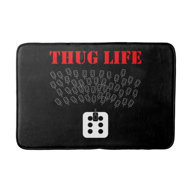 Alfombrilla De Baño Thug Life (Anverso)