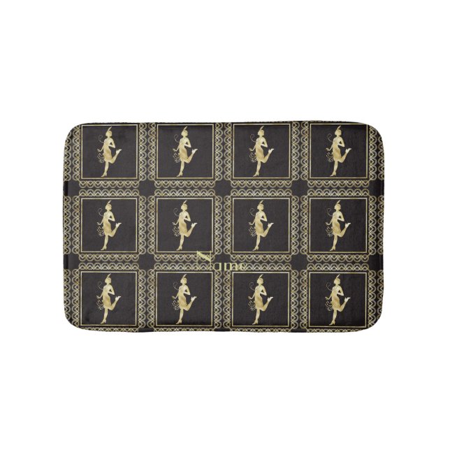 Alfombrilla De Baño Thunder_Cove, Chica de Flapper de 1920  (Anverso)