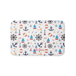 Alfombrilla De Baño Thunder_Cove de tema náutico