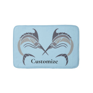 Alfombrilla De Baño Thunder_Cove, pez espada que salta