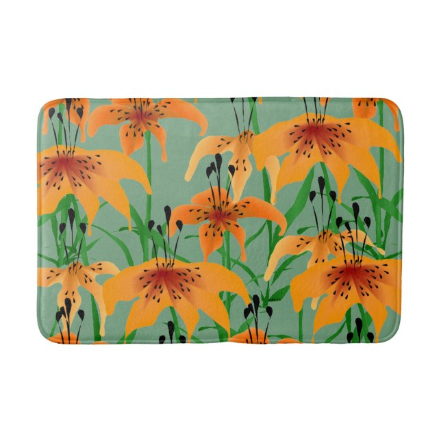 Alfombrilla De Baño Tiger Lily Bath Mat (Anverso)
