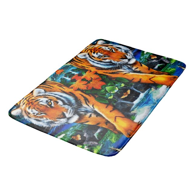 Alfombrilla De Baño Tigre Animal Bengala (Angular)