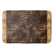 Tigre animal Imprimir oro Elegante Glam metálico