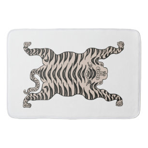 Alfombrilla De Baño Tigre blanco