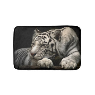 Alfombrilla De Baño Tigre blanco