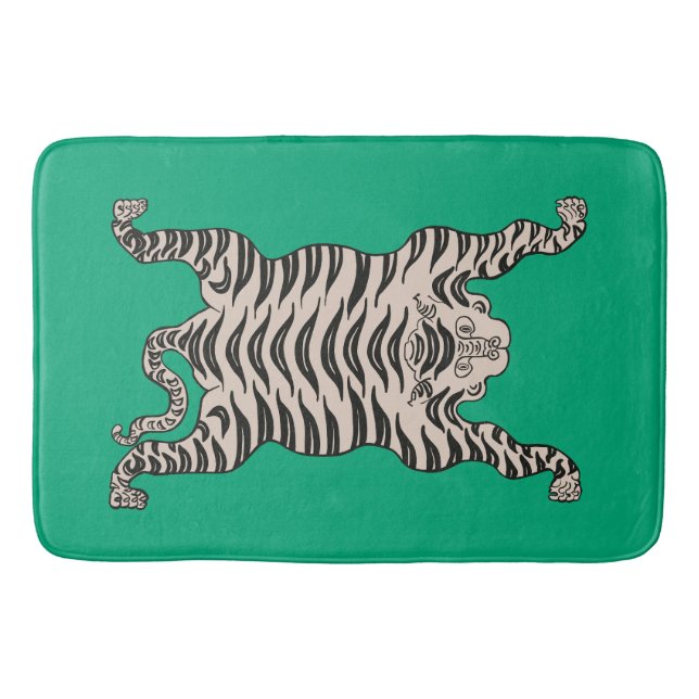 Alfombrilla De Baño Tigre verde (Anverso)