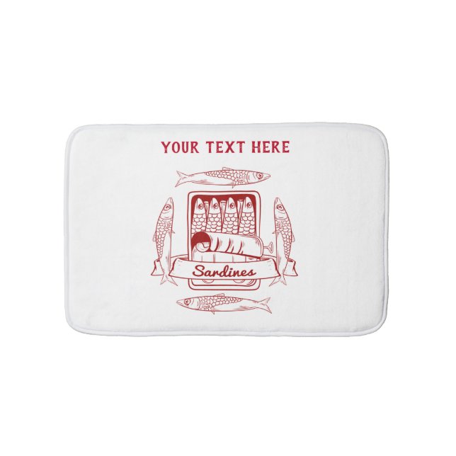 Alfombrilla De Baño Tin de sardinas pop art (Anverso)