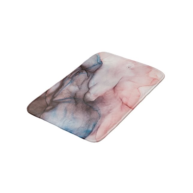 Alfombrilla De Baño Tinta de alcohol rosa (Angular)