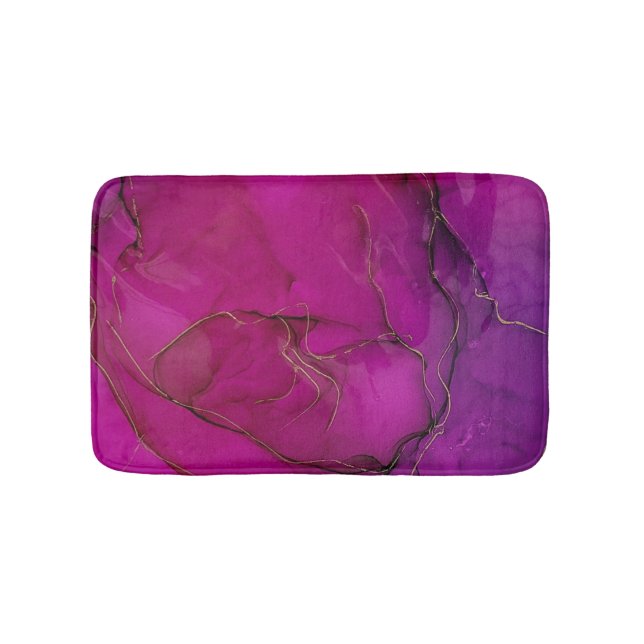 Alfombrilla De Baño Tinta morada de alcohol (Anverso)