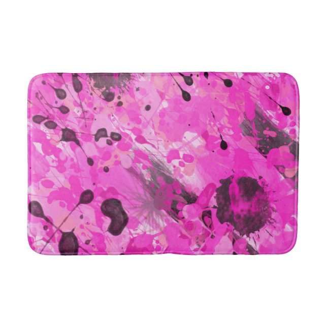 Alfombrilla De Baño Tinta rosa (Anverso)