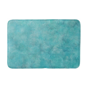 Alfombrilla De Baño Tinte acuarela azul aguamarina tranquilo