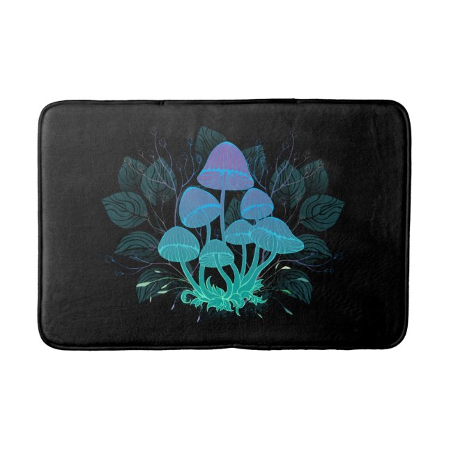 Alfombrilla De Baño Toadstools en Bushes (Anverso)