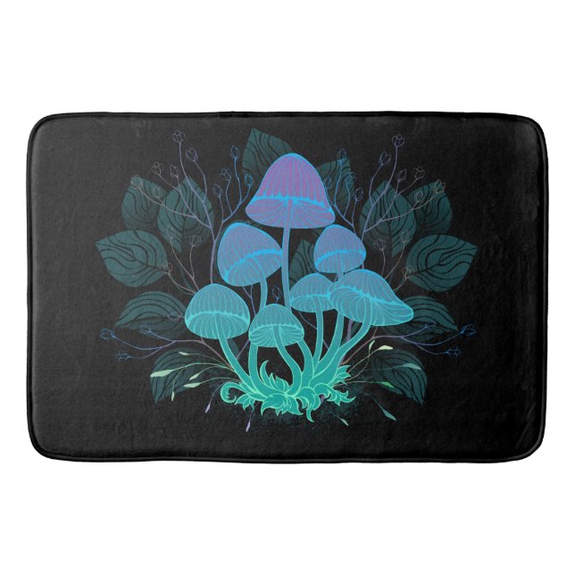 Alfombrilla De Baño Toadstools en Bushes (Anverso)