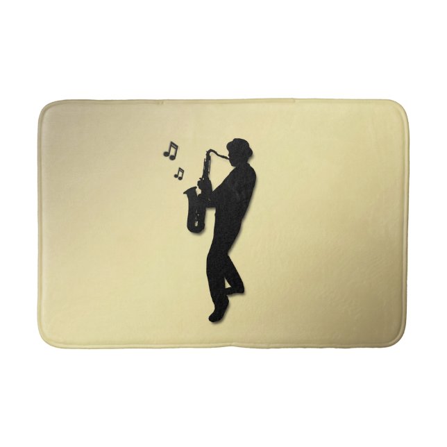 Alfombrilla De Baño Toca el saxofón (Anverso)