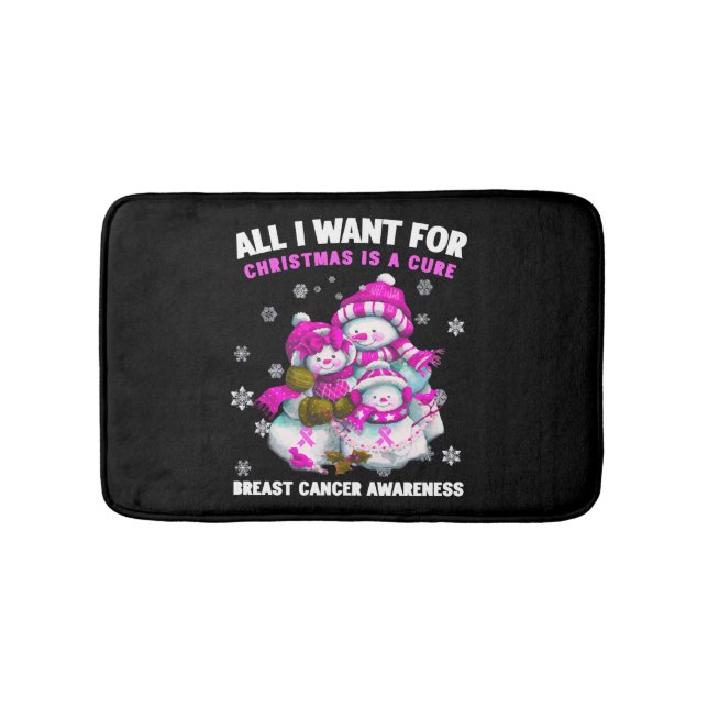 Alfombrilla De Baño Todo Lo Que Quiero Para Los Navidades Es Un Cáncer (Anverso)