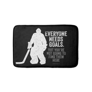 Alfombrilla De Baño Todos necesitan objetivos (hockey)