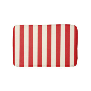 Alfombrilla De Baño Tofu Cream Postbox Red Strips