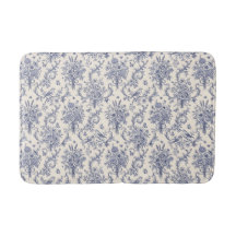 Toile de Jouy azul con patrón de estilo francés an