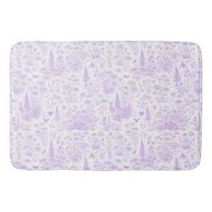 Alfombrilla De Baño Toile de lavanda